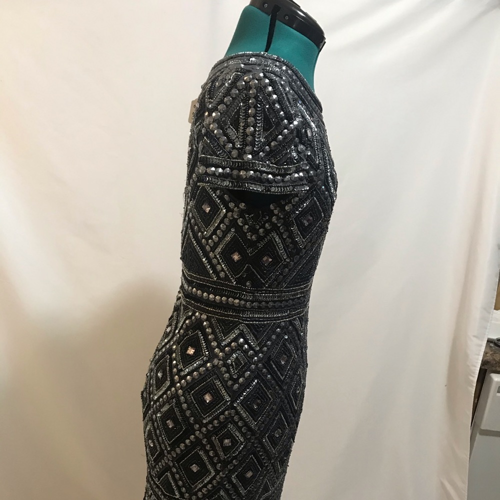 Embellished Silver and Grey dress